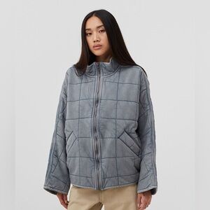 Free People Dolman Quilted Knit Jacket